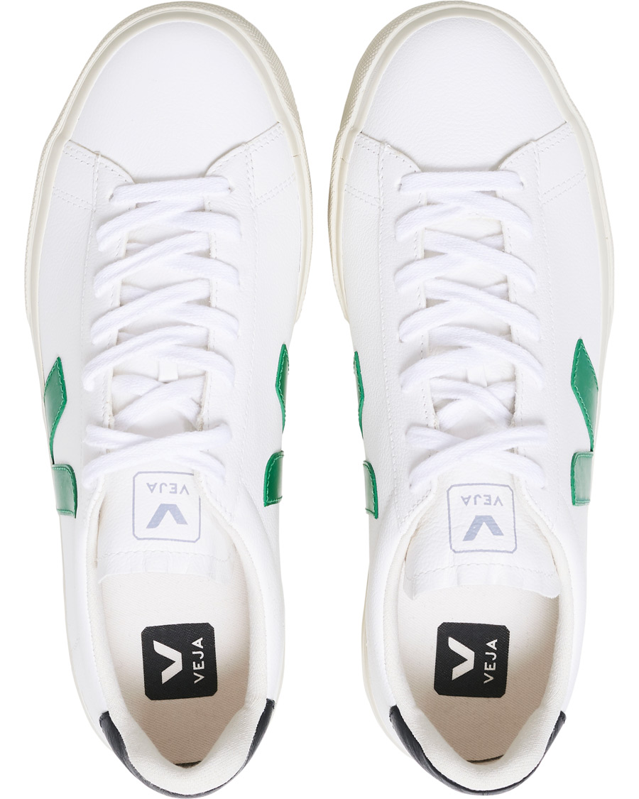 Herr | Veja Campo Sneaker Extra White/Emeraude Black | Veja | Campo Sneaker Extra White/Emeraude Black
