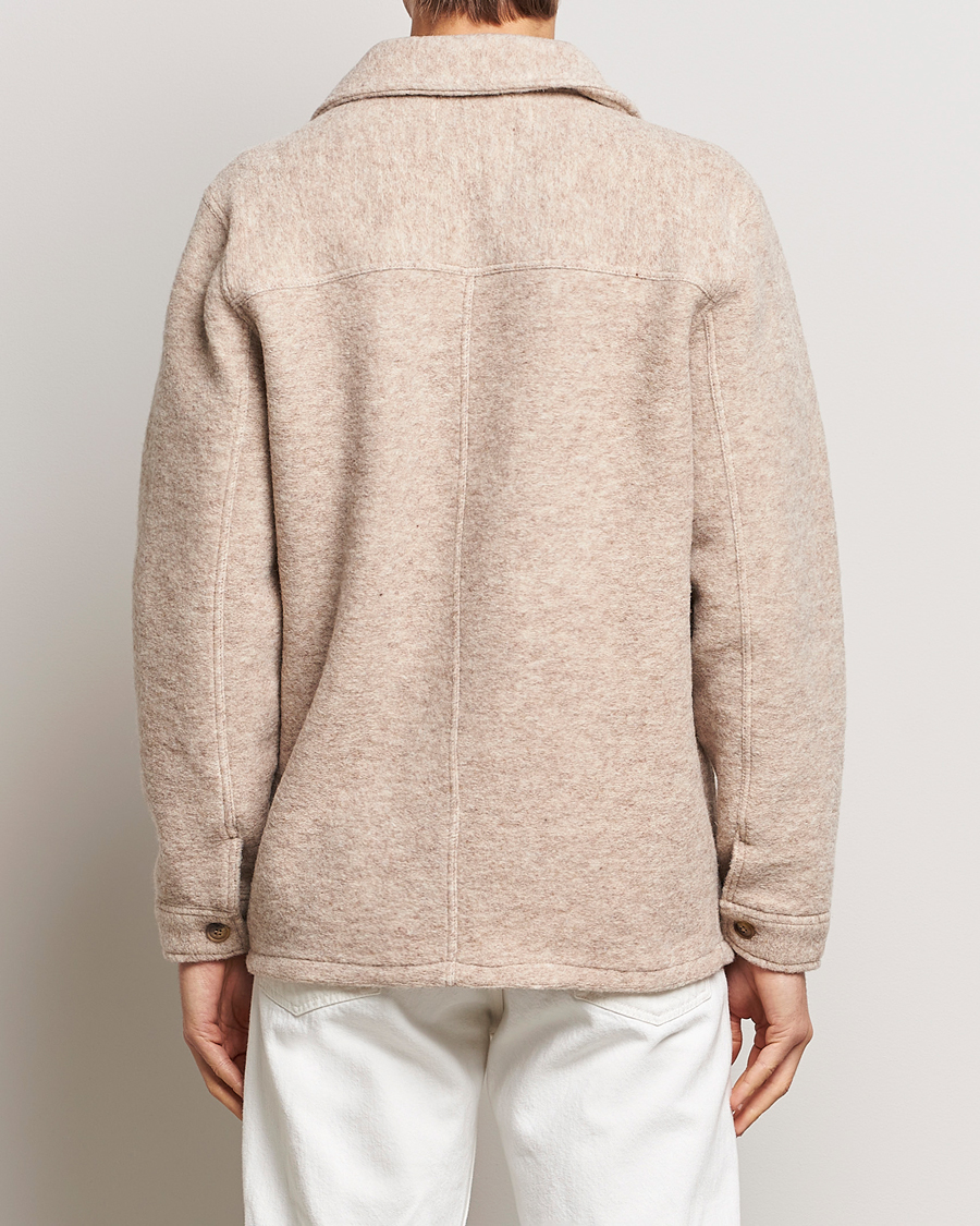 Herr | Jackor | A Day's March | Chaumont Heavy Wool Overshirt Sand