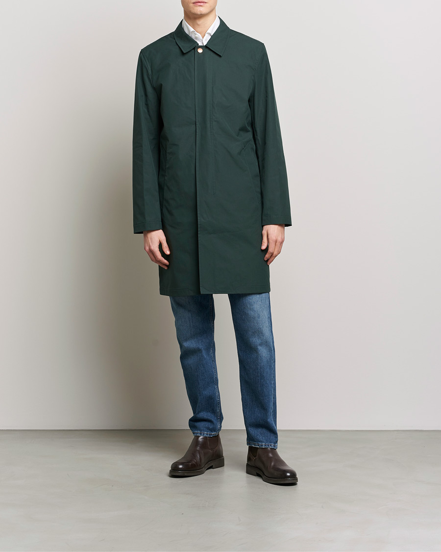 Herr |  | Private White V.C. | Unlined Cotton Ventile Mac Coat 3.0 Racing Green