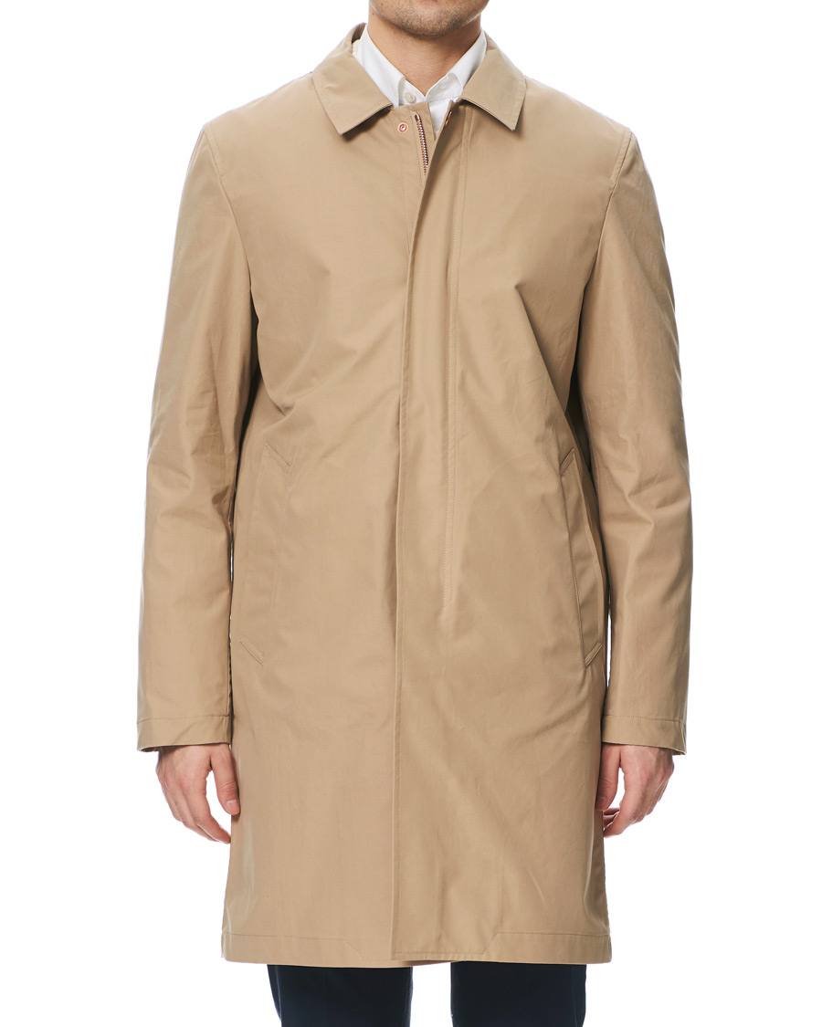 Herr | Jackor | Private White V.C. | Unlined Cotton Ventile Mac Coat 3.0 Sand