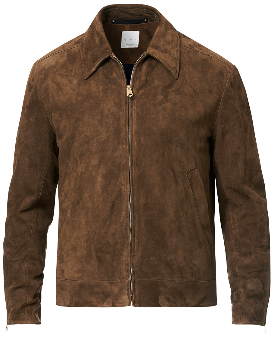 Herr | Jackor | Paul Smith | Suede Jacket Brown