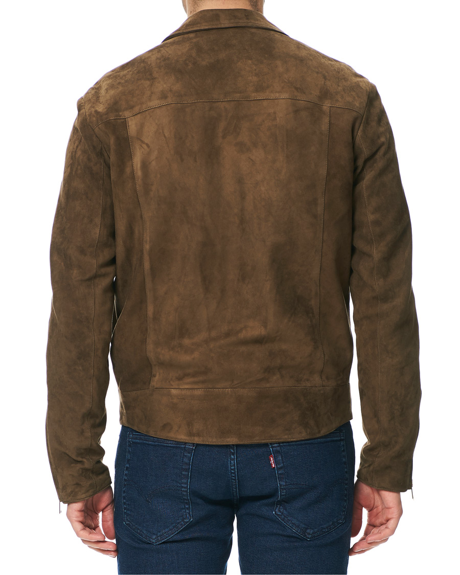 Herr | Jackor | Paul Smith | Suede Jacket Brown