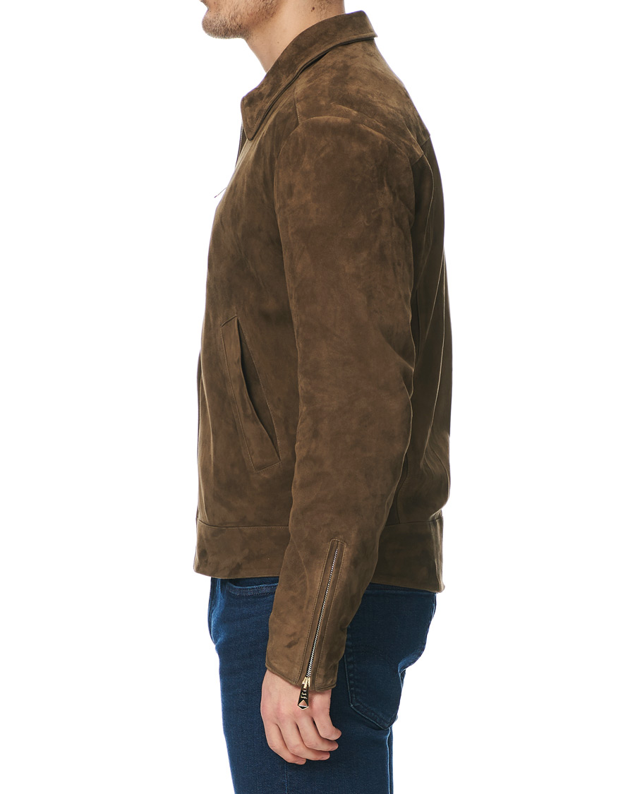 Herr | Jackor | Paul Smith | Suede Jacket Brown