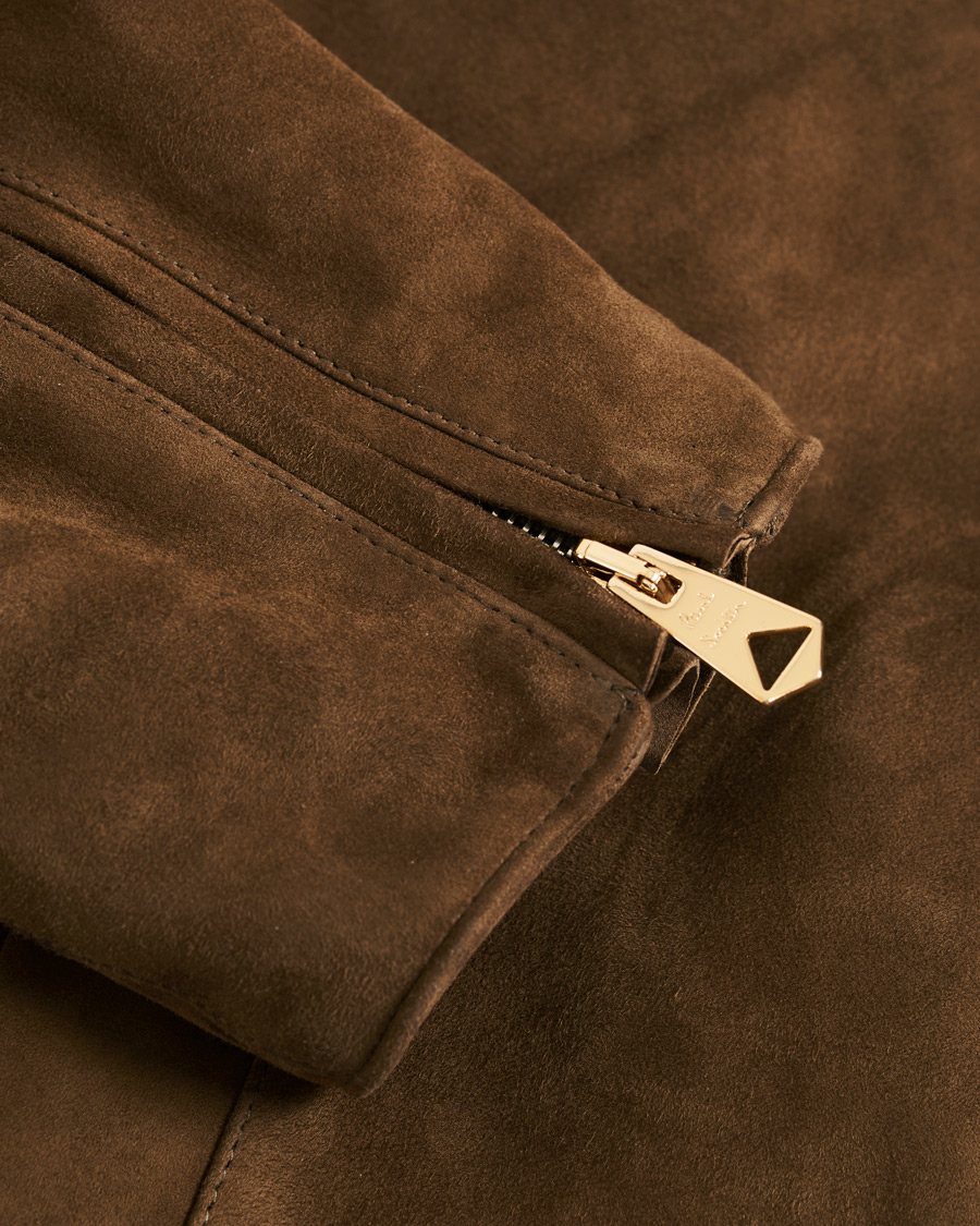 Herr | Jackor | Paul Smith | Suede Jacket Brown