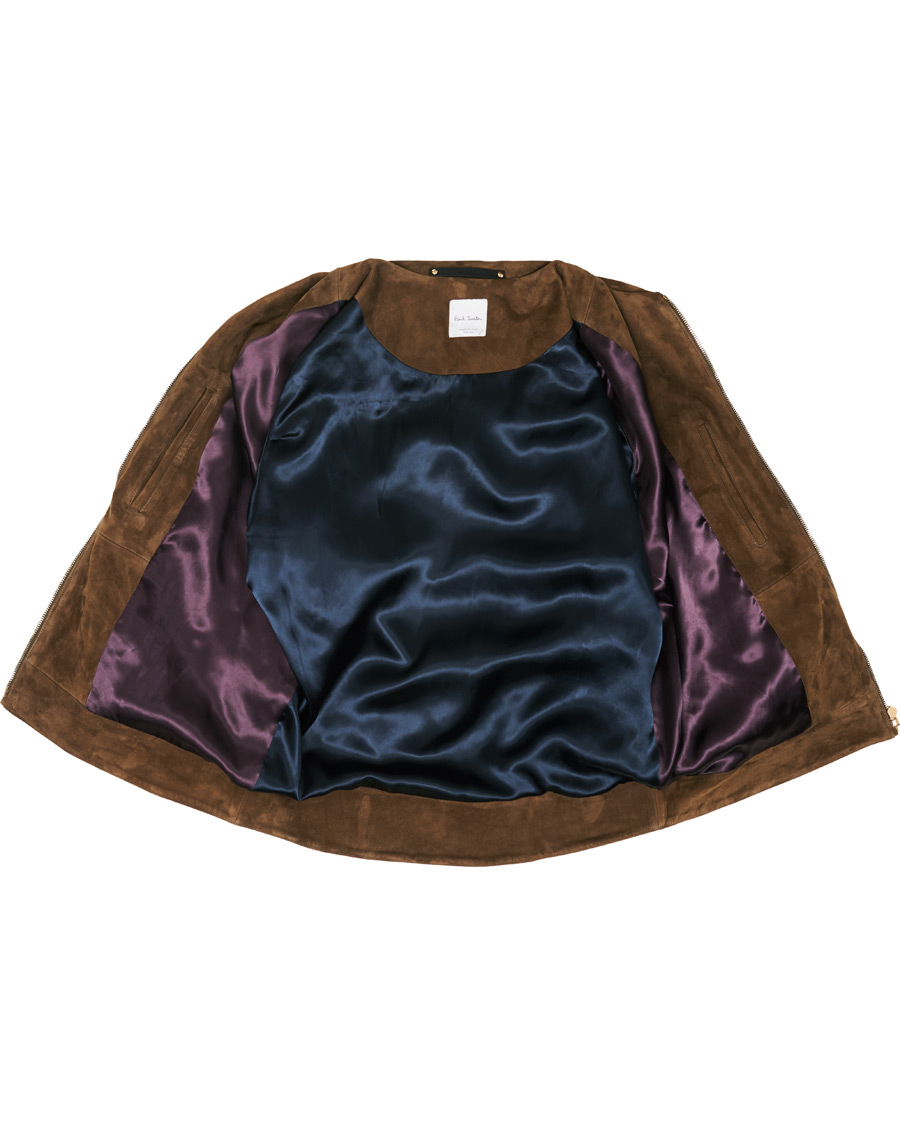 Herr | Jackor | Paul Smith | Suede Jacket Brown