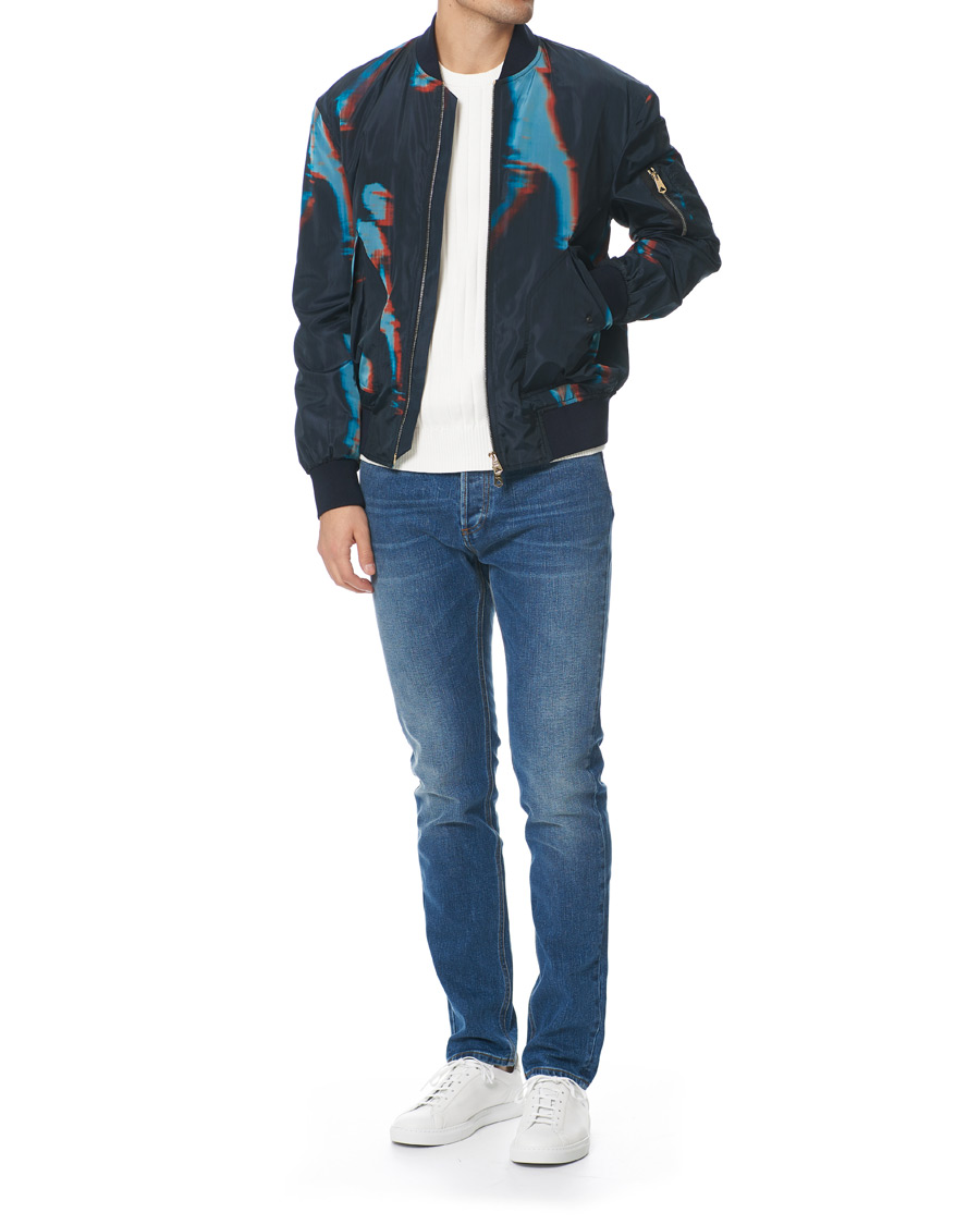 Herr | Jackor | Paul Smith | Heating Map Poly/Silk Bomber Jacket Print