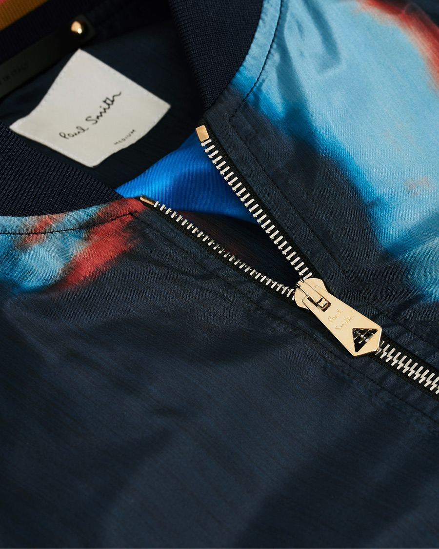 Herr | Jackor | Paul Smith | Heating Map Poly/Silk Bomber Jacket Print
