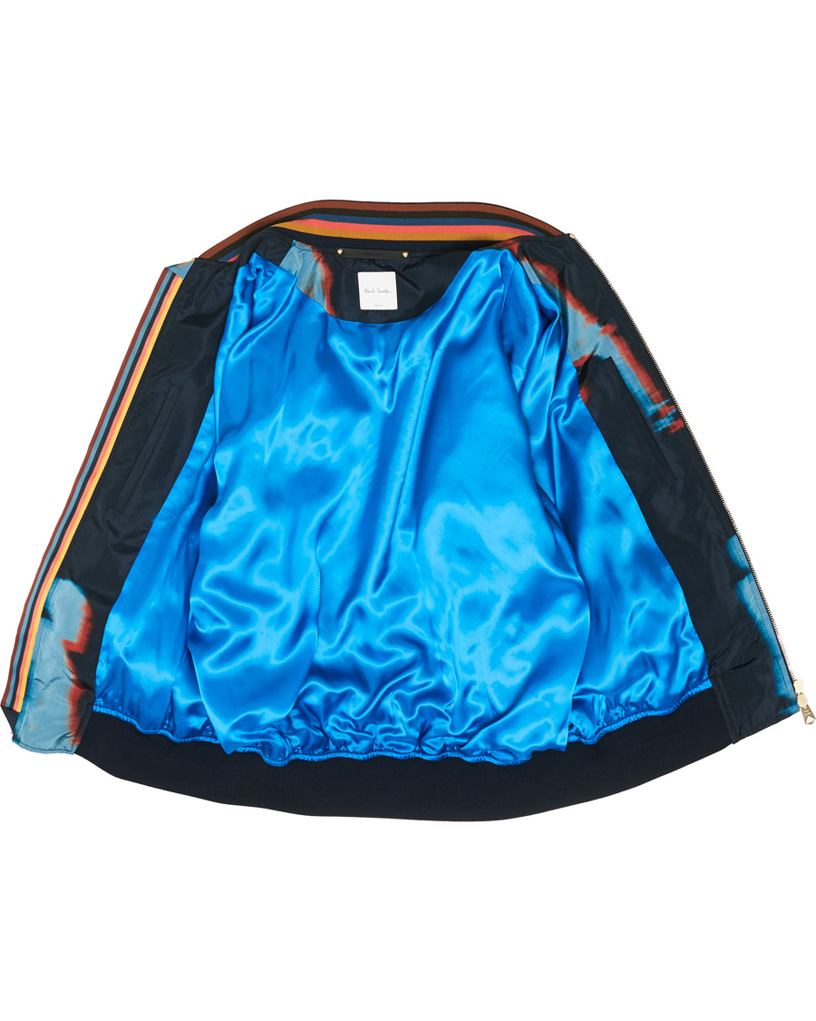 Herr | Jackor | Paul Smith | Heating Map Poly/Silk Bomber Jacket Print