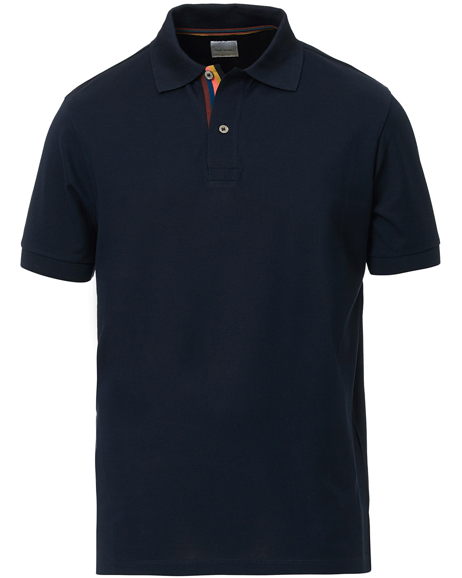 Herr | Pikéer | Paul Smith | Placket Stripe Polo Navy