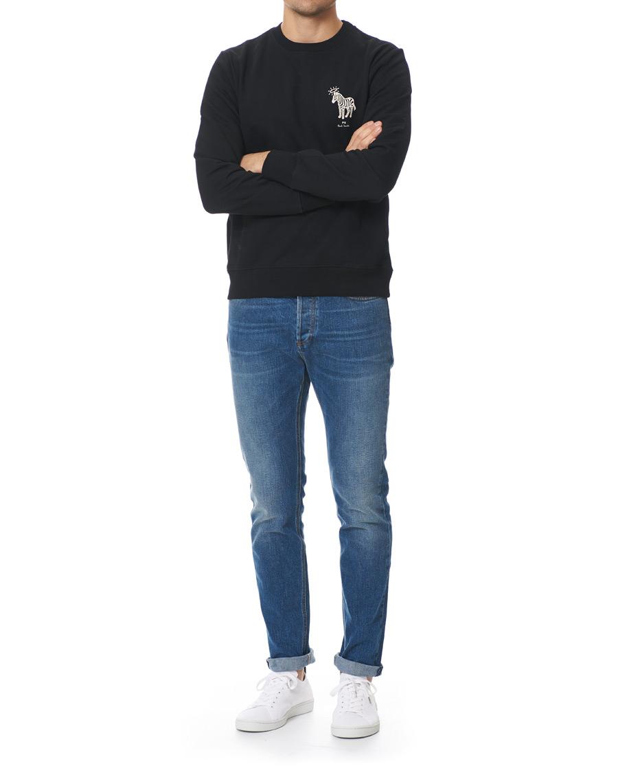 Herr | Tröjor | PS Paul Smith | Organic Cotton Halo Zebra Sweatshirt Black