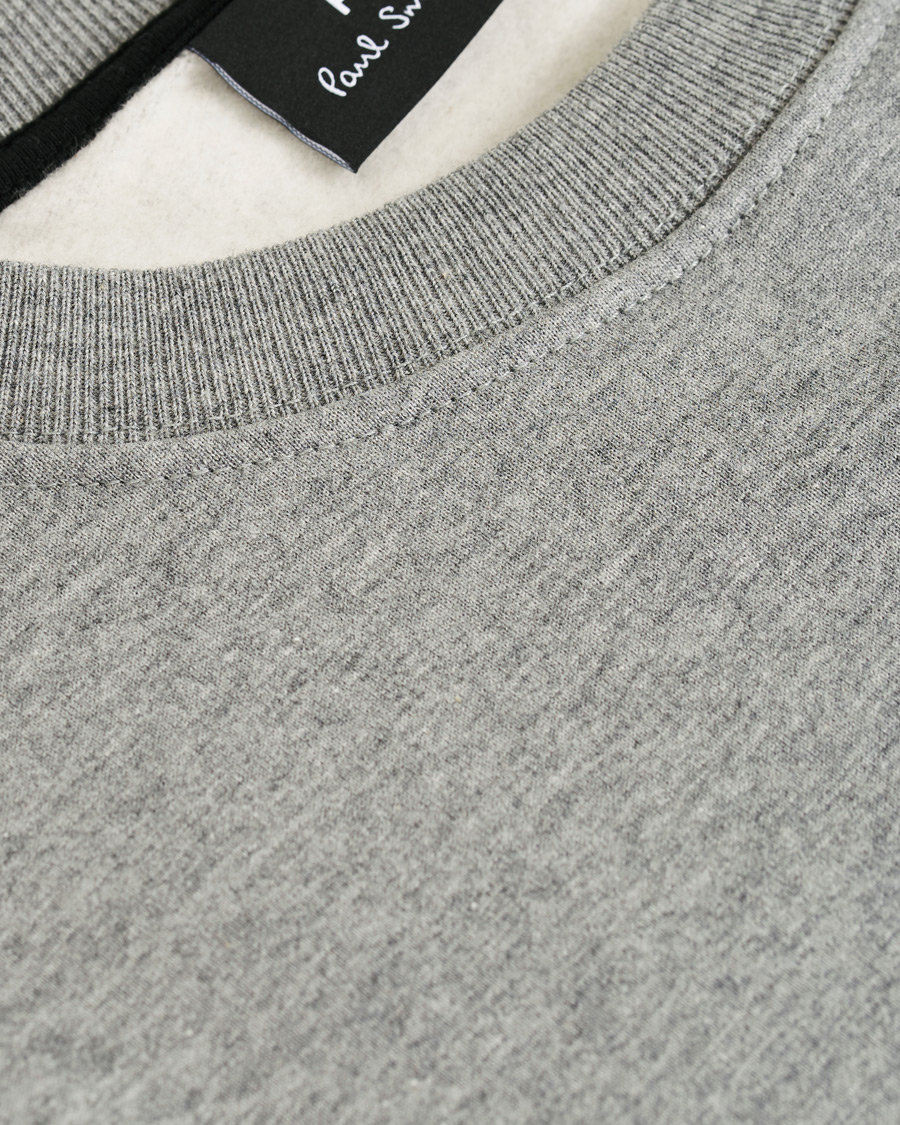 Herr | Tröjor | PS Paul Smith | Organic Cotton Halo Zebra Sweatshirt Grey Melange