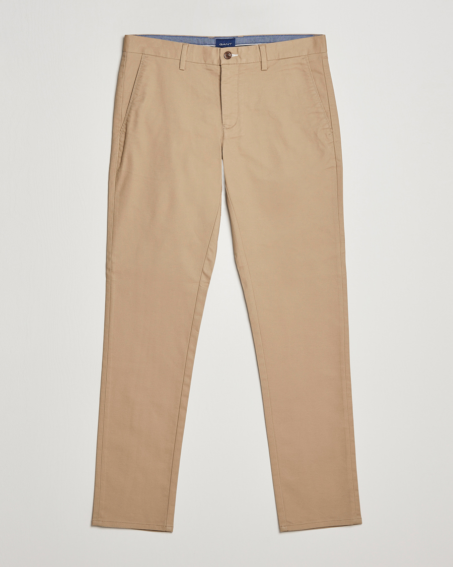 Herr | Byxor | GANT | Slim Fit Tech Prep Chino Dark Khaki