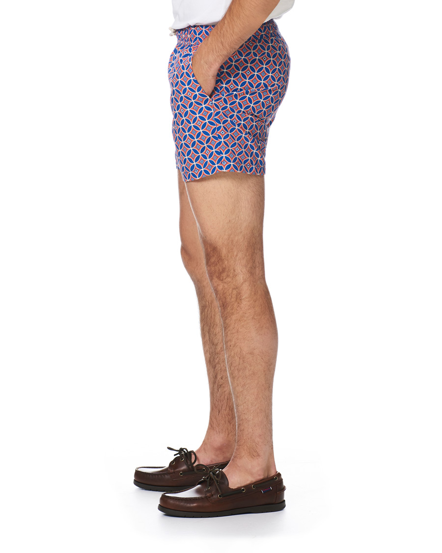 Herr | Badbyxor | Ripa Ripa | Levante Printed Swimshorts Red/Blue