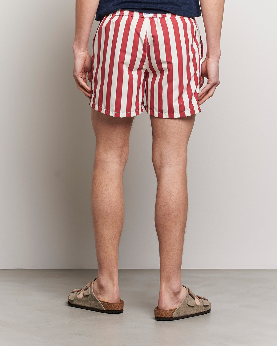 Herr | Badbyxor | Ripa Ripa | Paraggi Striped Swimshorts Red/White