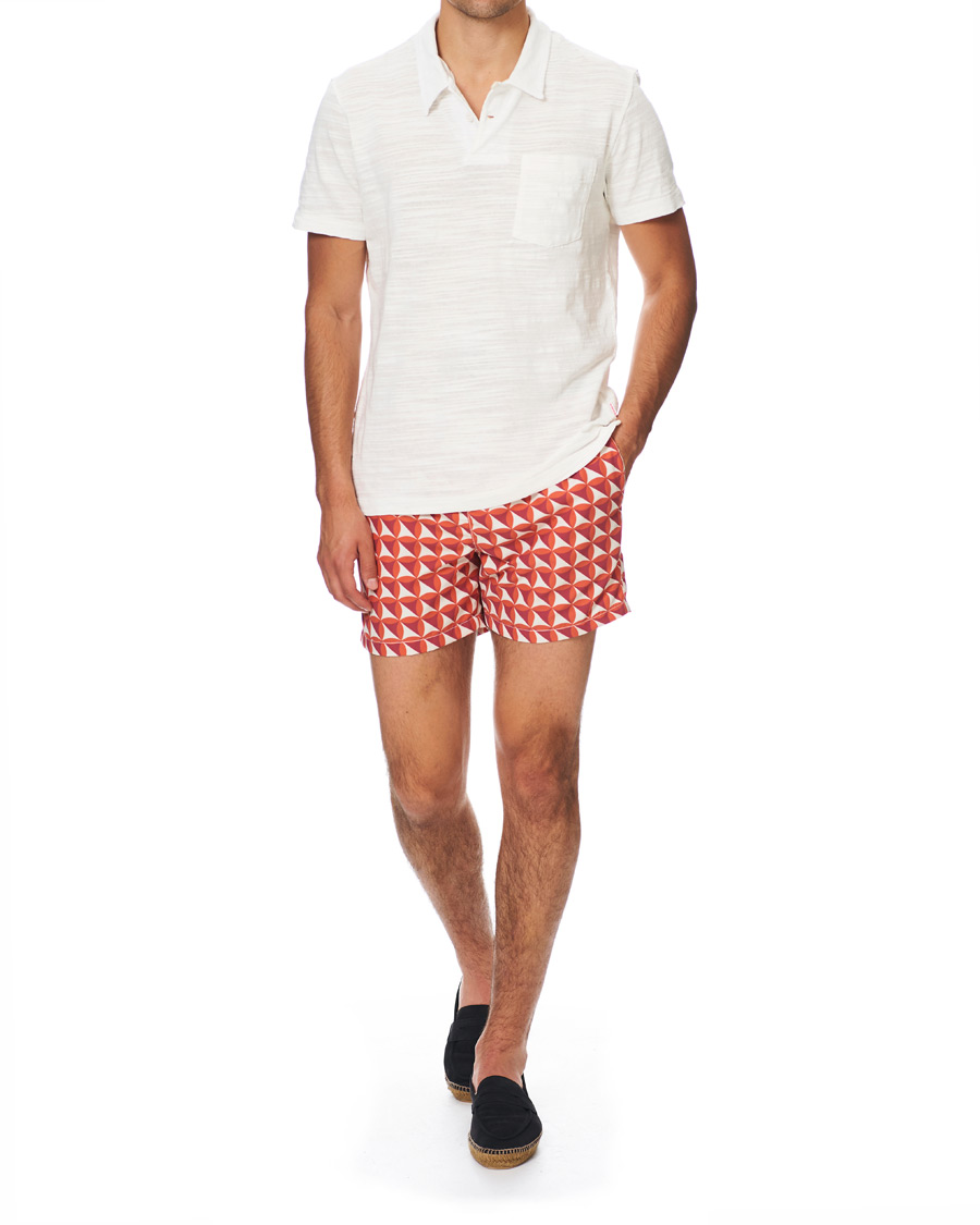 Herr | Badbyxor | Ripa Ripa | Vele Printed Swimshorts Red