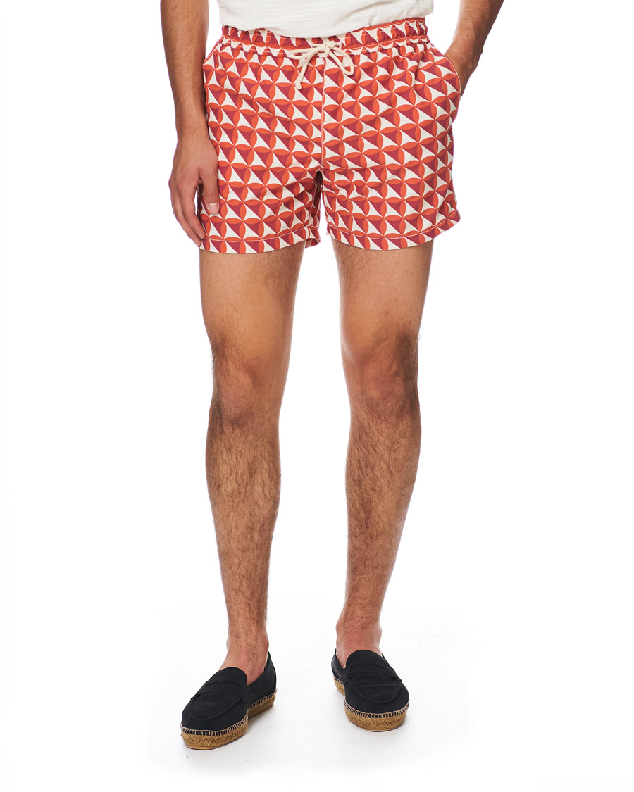 Herr | Badbyxor | Ripa Ripa | Vele Printed Swimshorts Red