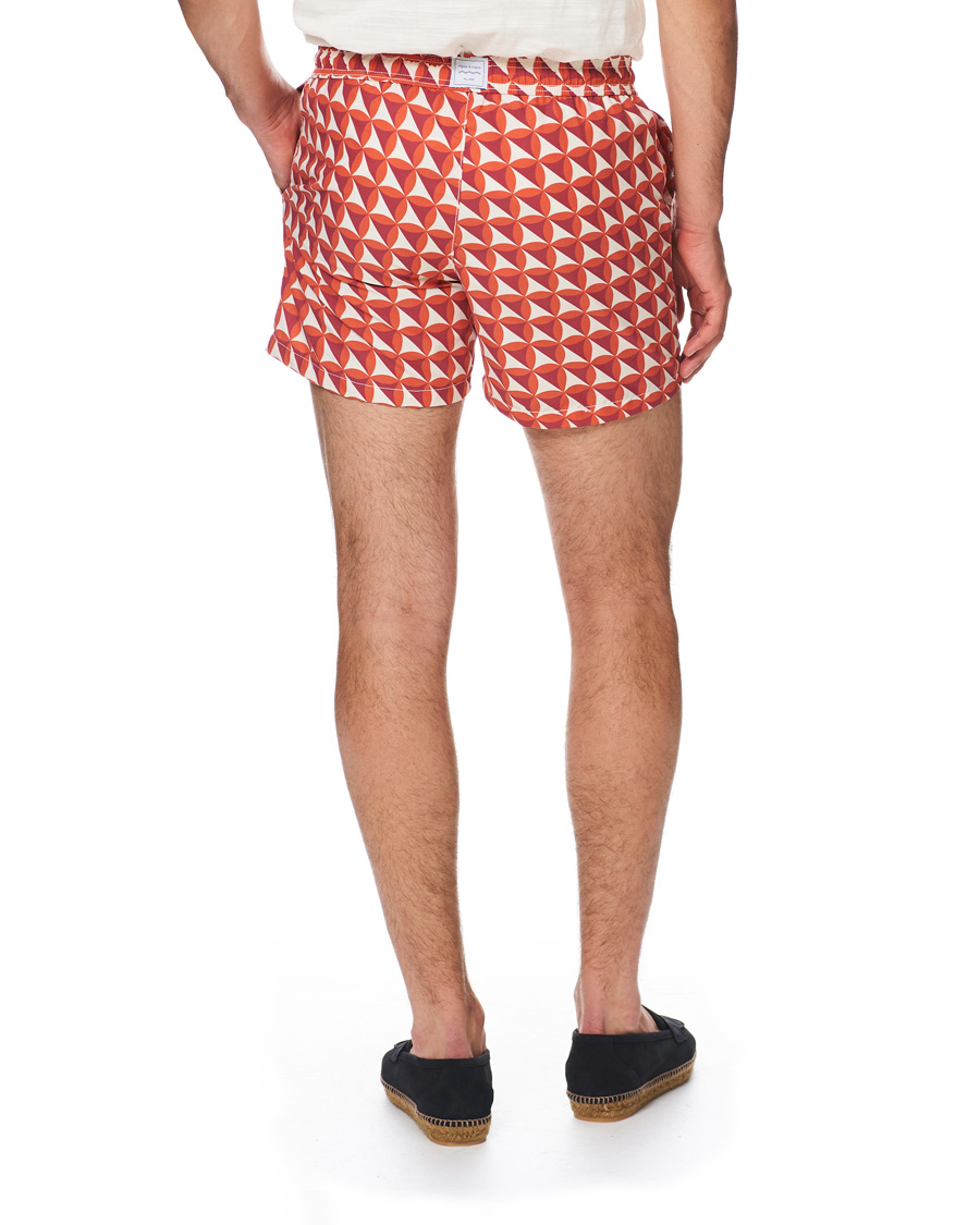 Herr | Badbyxor | Ripa Ripa | Vele Printed Swimshorts Red