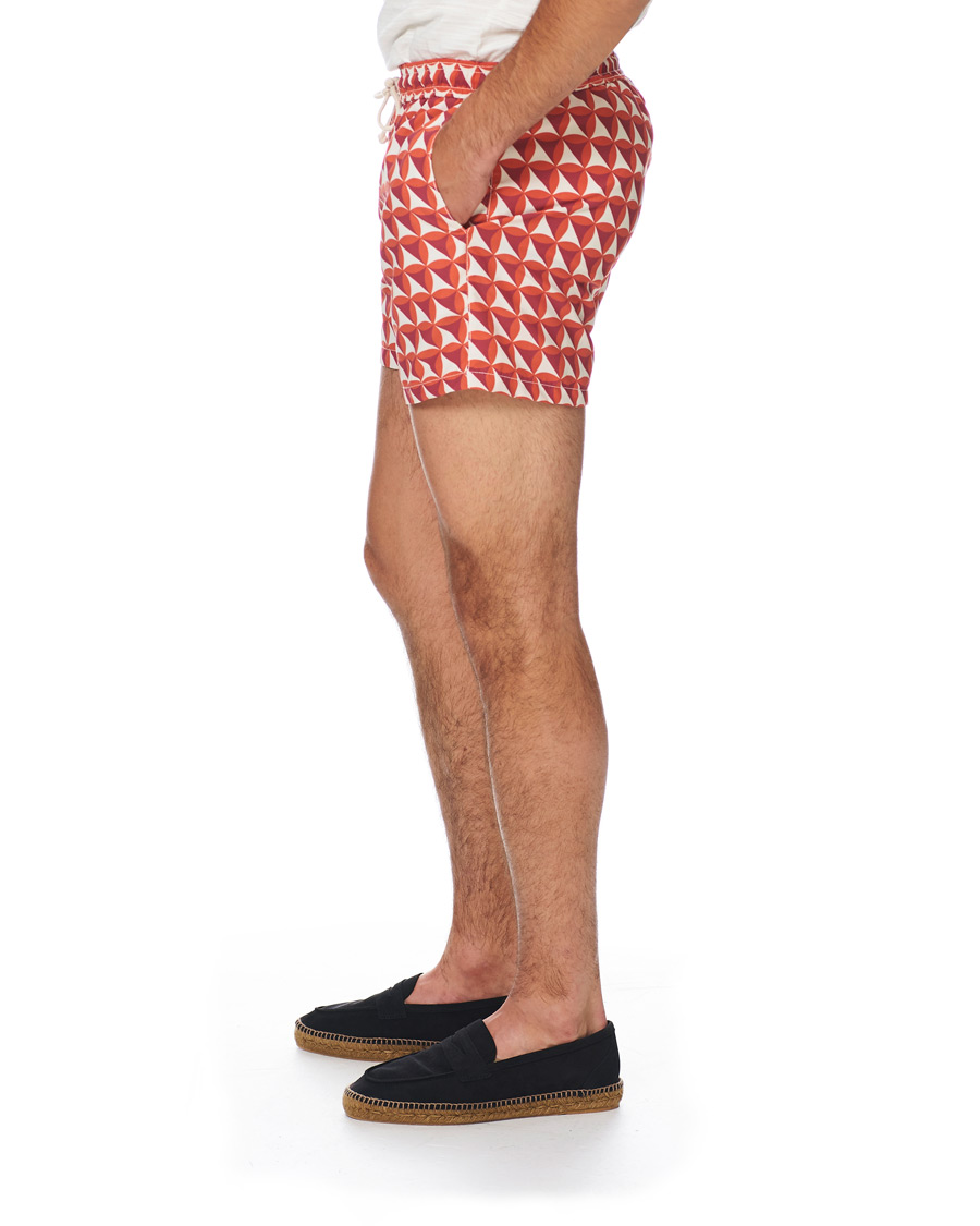 Herr | Badbyxor | Ripa Ripa | Vele Printed Swimshorts Red