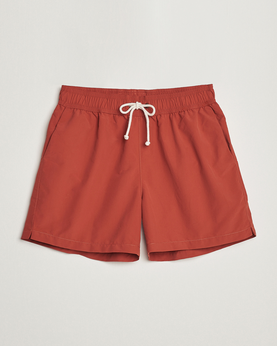 Herr | Badbyxor | Ripa Ripa | Plain Swimshorts Orange