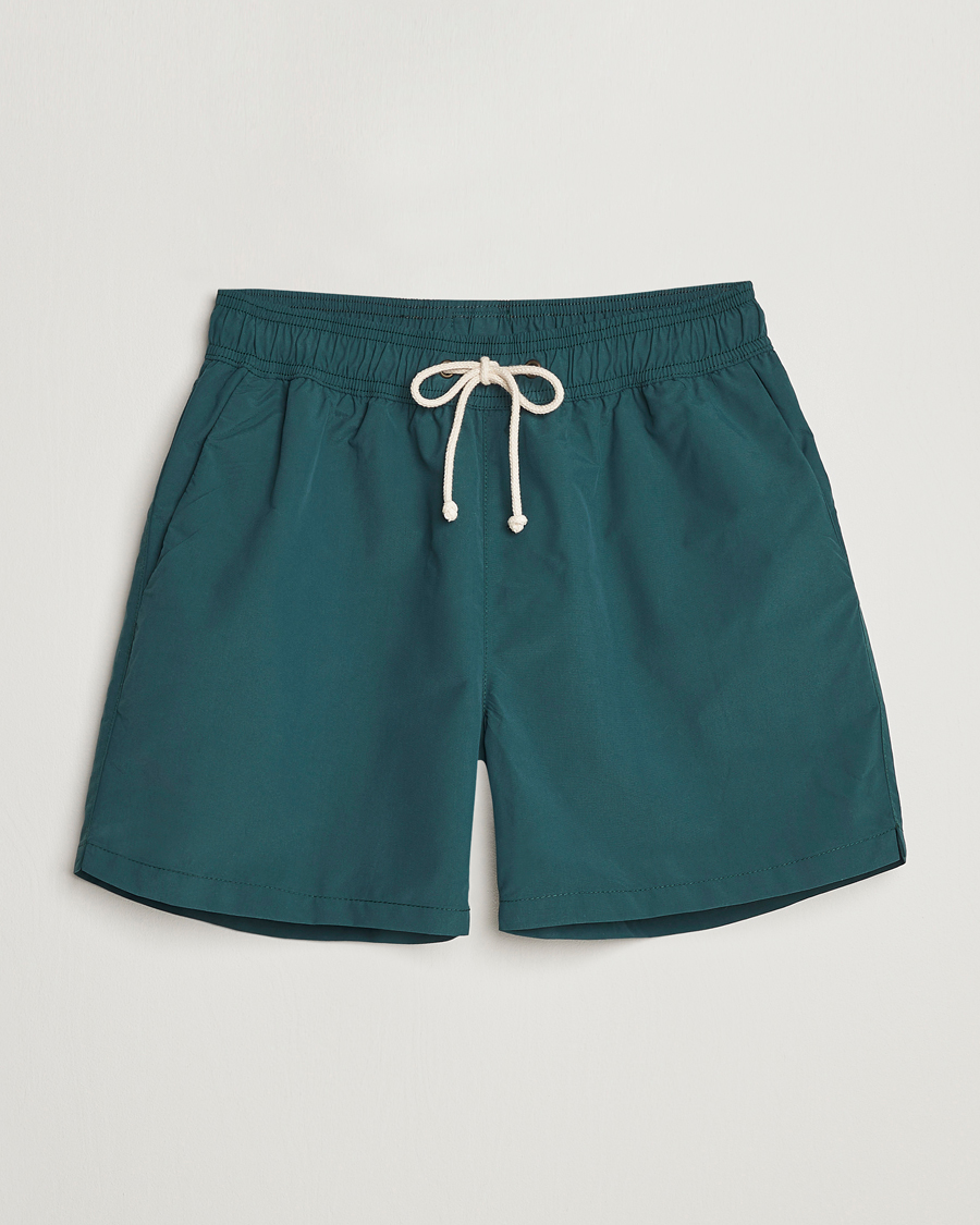 Herr | Badbyxor | Ripa Ripa | Plain Swimshorts Green