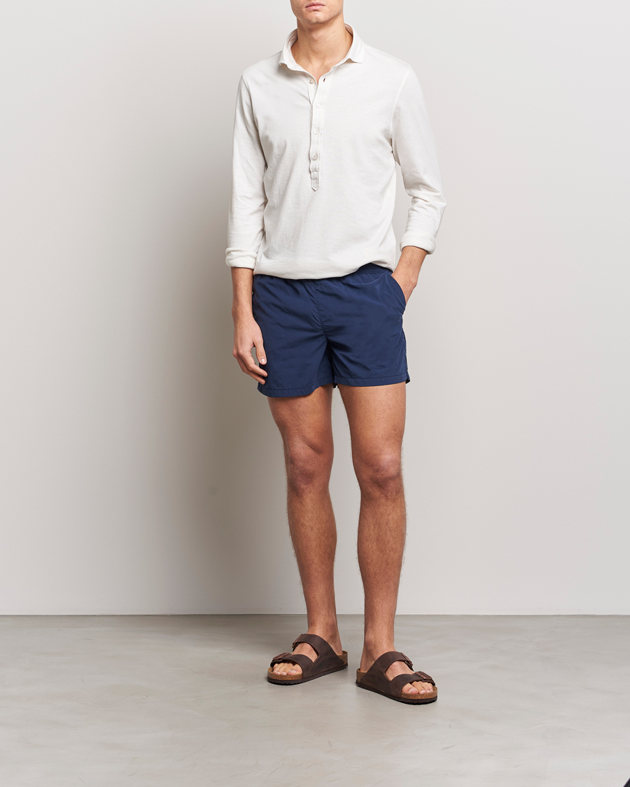 Herr | Badbyxor | Ripa Ripa | Plain Swimshorts Blue