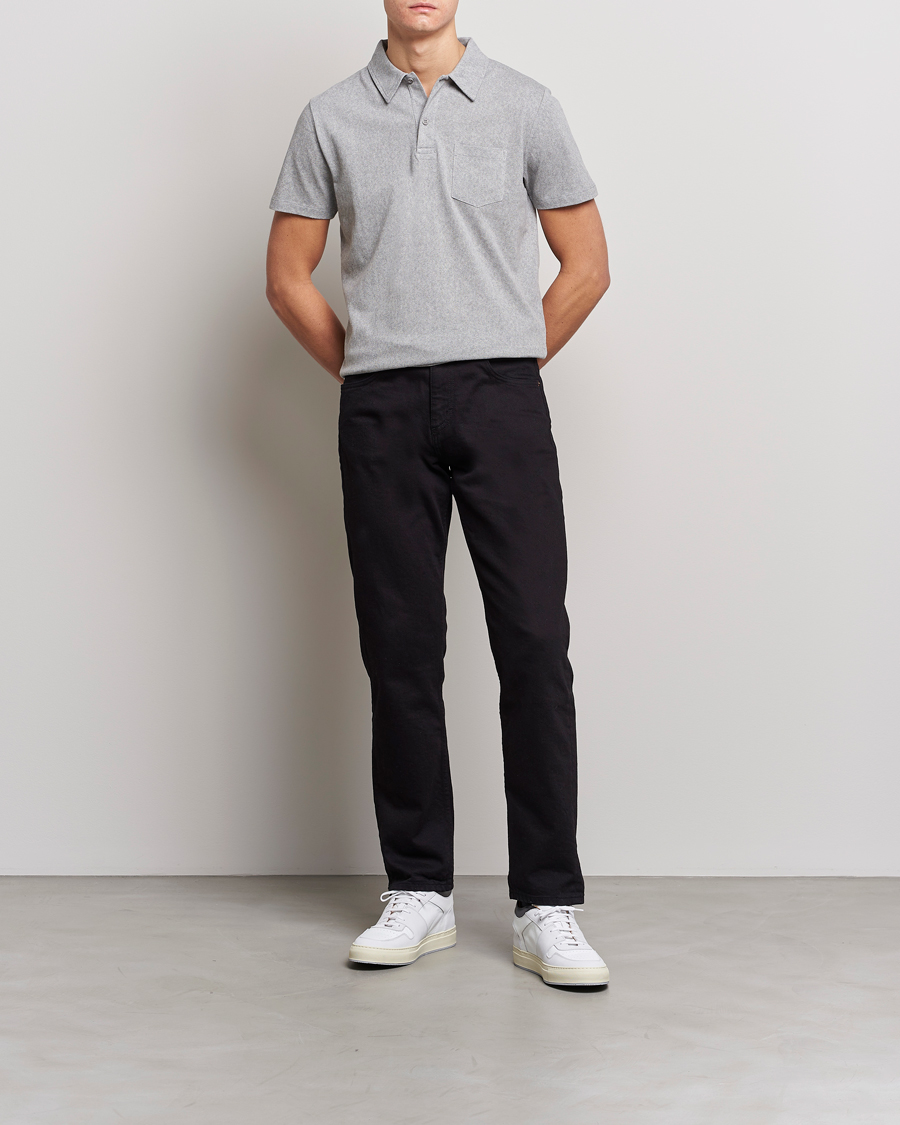 Herr | Pikéer | Sunspel | Riviera Polo Shirt Grey Melange