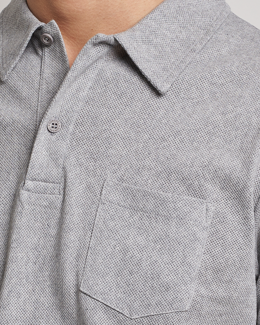 Herr | Pikéer | Sunspel | Riviera Polo Shirt Grey Melange
