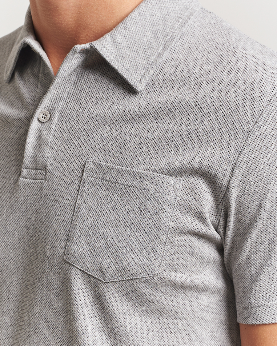 Herr | Pikéer | Sunspel | Riviera Polo Shirt Grey Melange