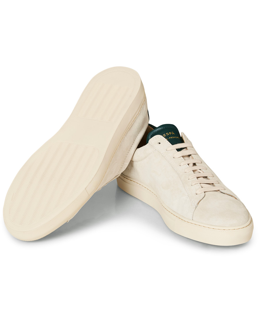 Herr | Zespà ZSP4 HGH Suede Sneakers Off White/Sapin | Zespà | ZSP4 HGH Suede Sneakers Off White/Sapin