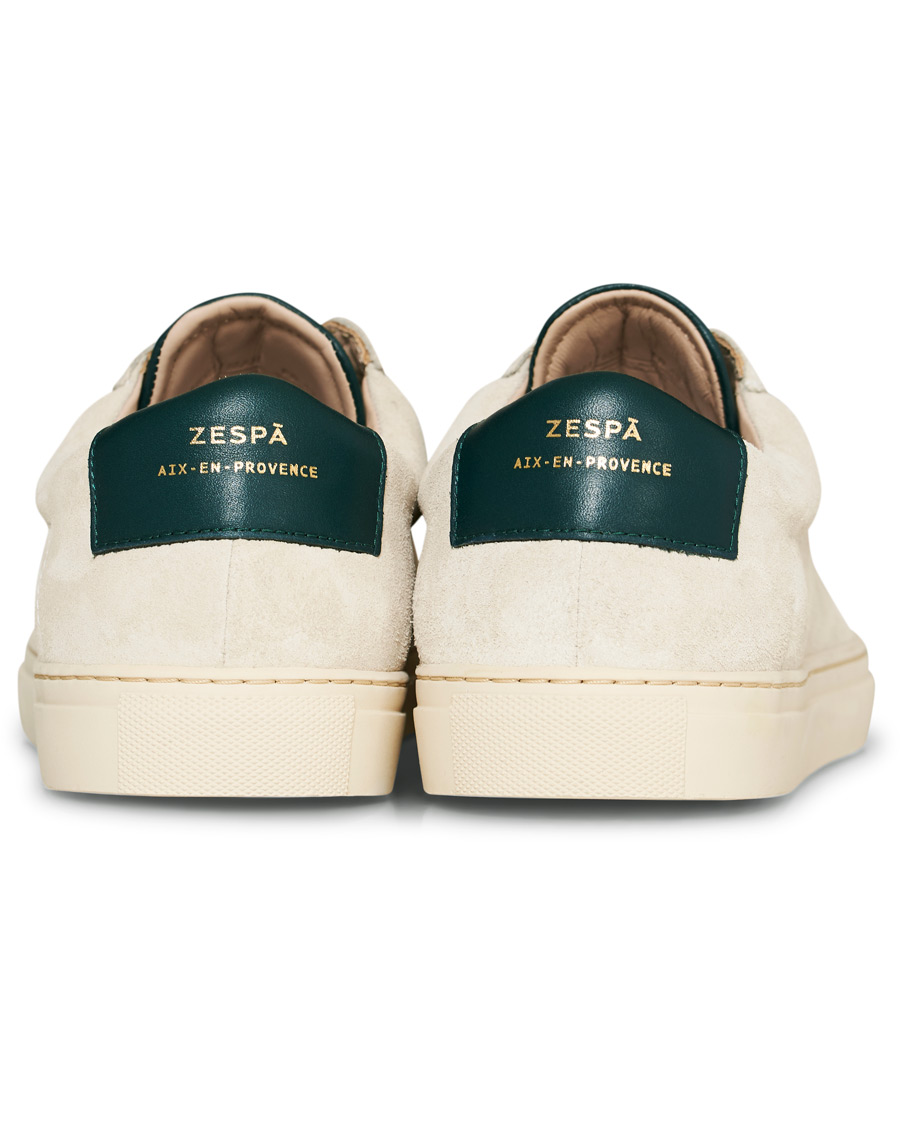 Herr | Zespà ZSP4 HGH Suede Sneakers Off White/Sapin | Zespà | ZSP4 HGH Suede Sneakers Off White/Sapin