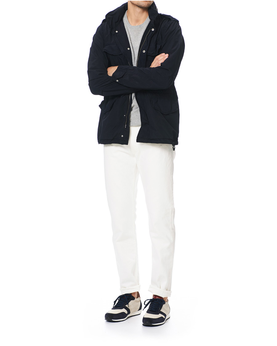 Herr | Zespà ZSP6 Suede Runner Sneakers Off White/Cerise | Zespà | ZSP6 Suede Runner Sneakers Off White/Cerise