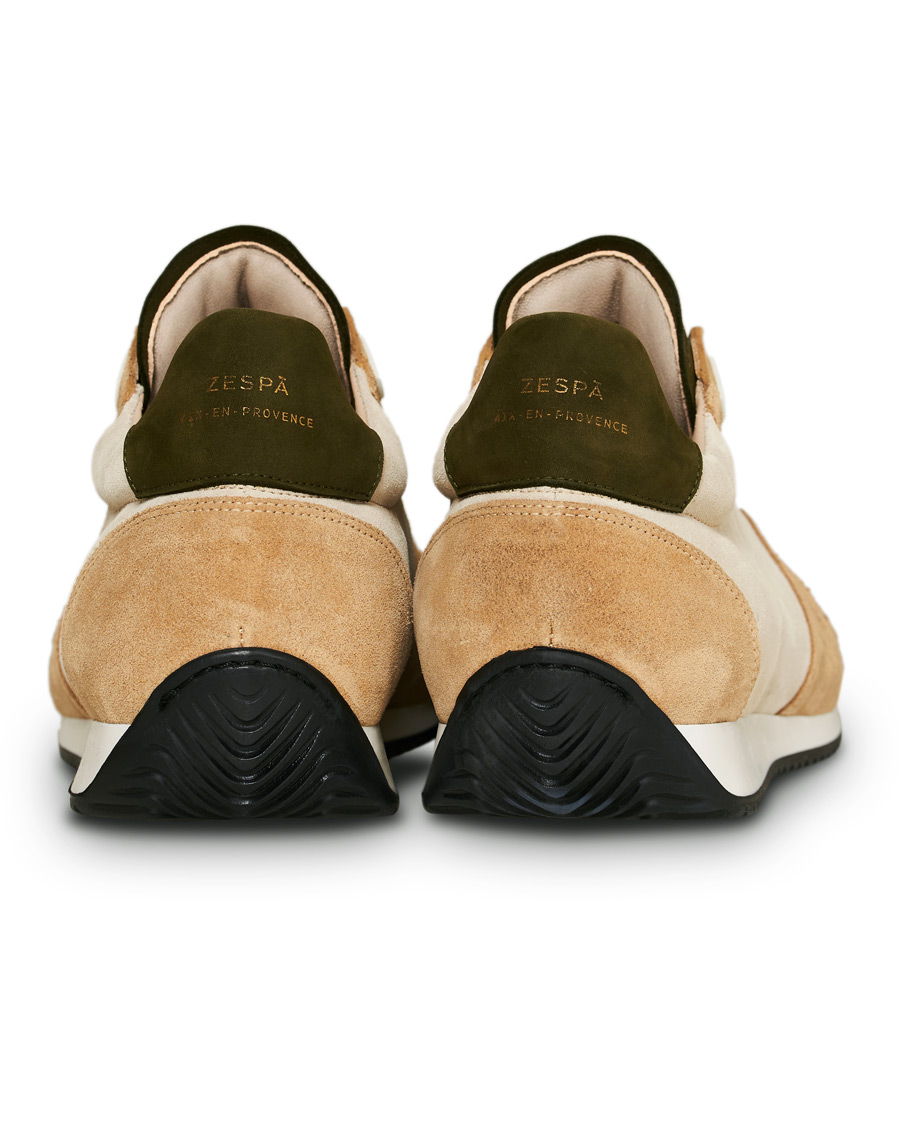 Herr | Zespà ZSP6 Suede Runner Sneakers Off White/Savane | Zespà | ZSP6 Suede Runner Sneakers Off White/Savane