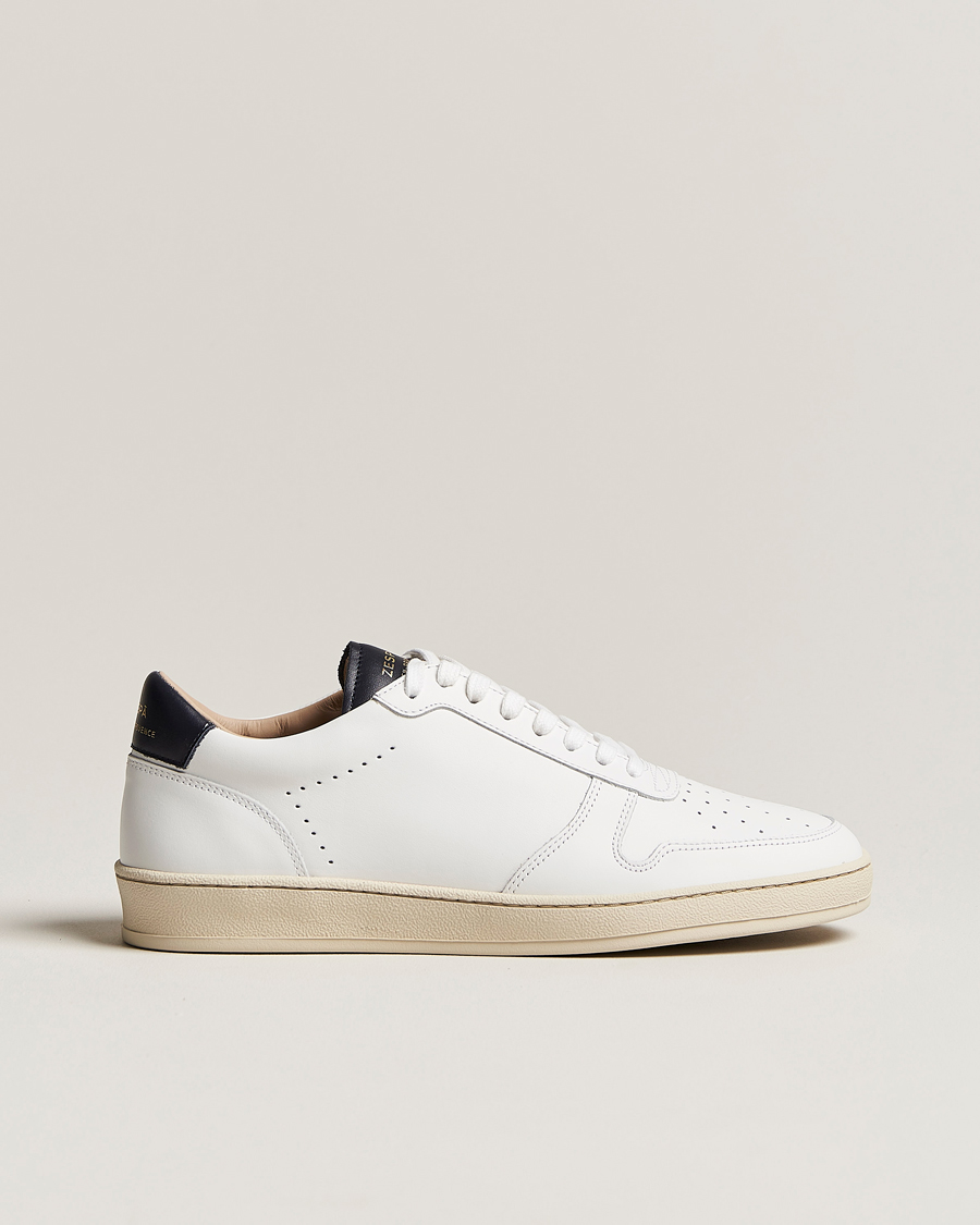 Herr | Zespà ZSP23 APLA Leather Sneakers White/Navy | Zespà | ZSP23 APLA Leather Sneakers White/Navy