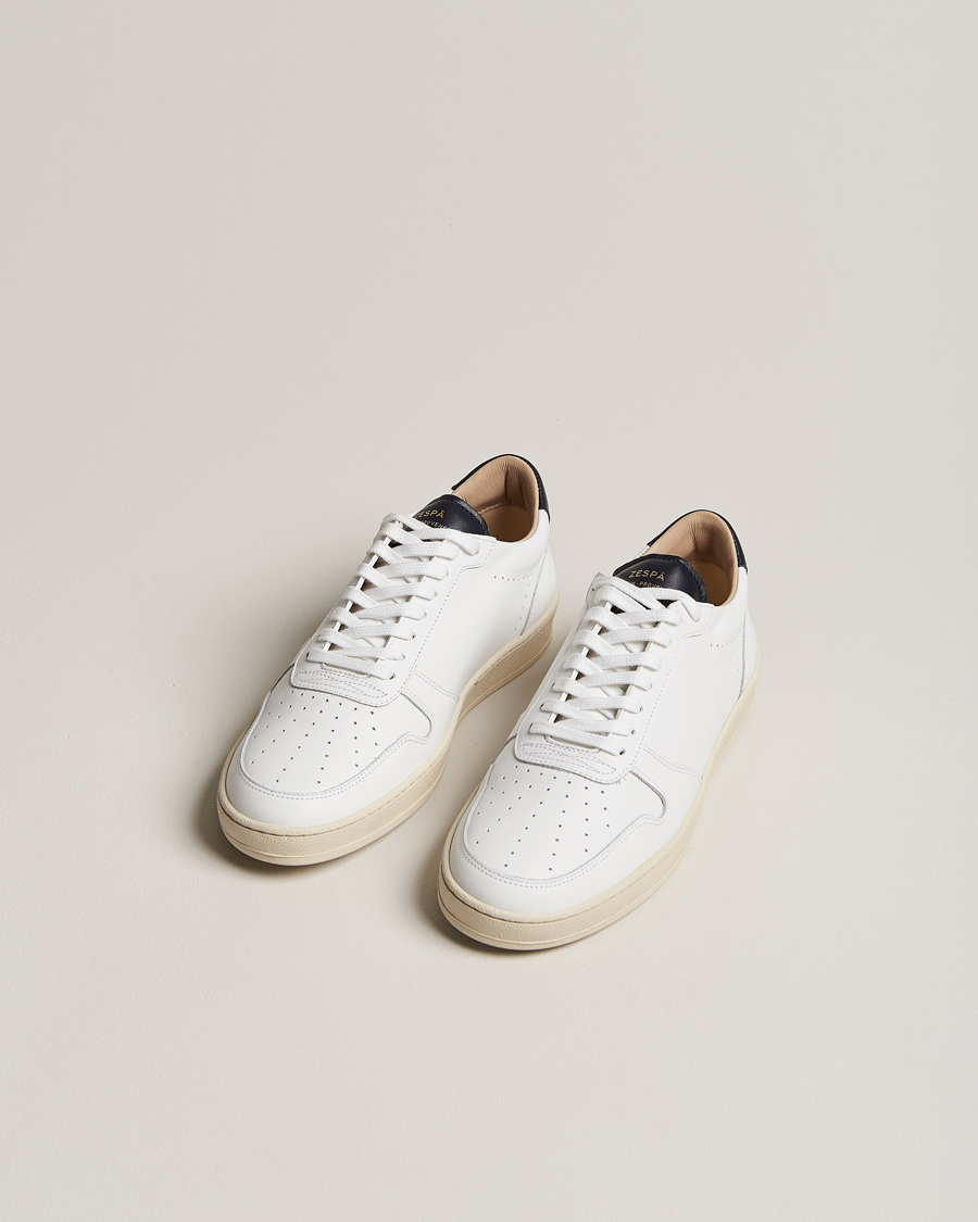 Herr | Zespà ZSP23 APLA Leather Sneakers White/Navy | Zespà | ZSP23 APLA Leather Sneakers White/Navy