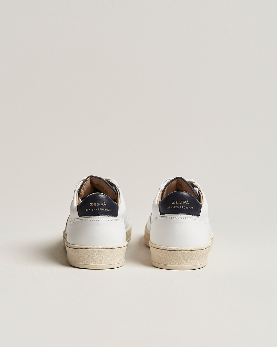 Herr | Zespà ZSP23 APLA Leather Sneakers White/Navy | Zespà | ZSP23 APLA Leather Sneakers White/Navy