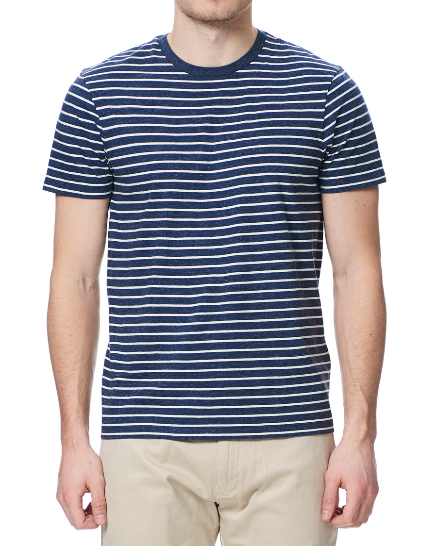 Herr | T-Shirts | J.Crew | Vincent Stripe Tee Heather Ink