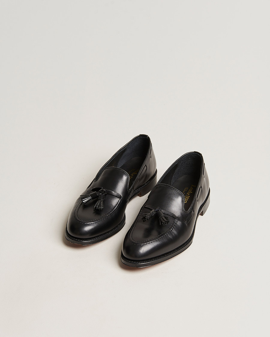 Herr | Black Tie | Loake 1880 | Russell Tassel Loafer Black Calf