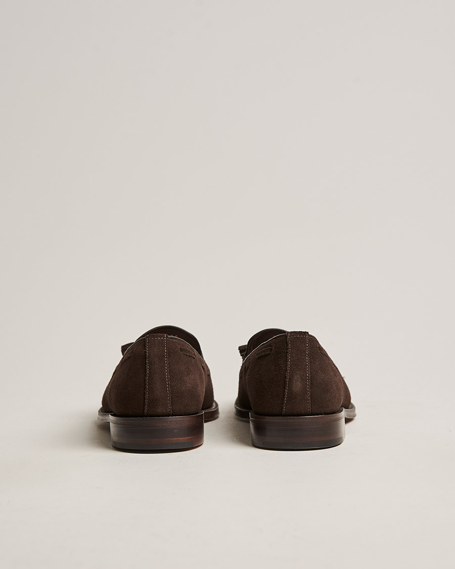 Herr | Loafers | Loake 1880 | Russell Tassel Loafer Chocolate Brown Suede