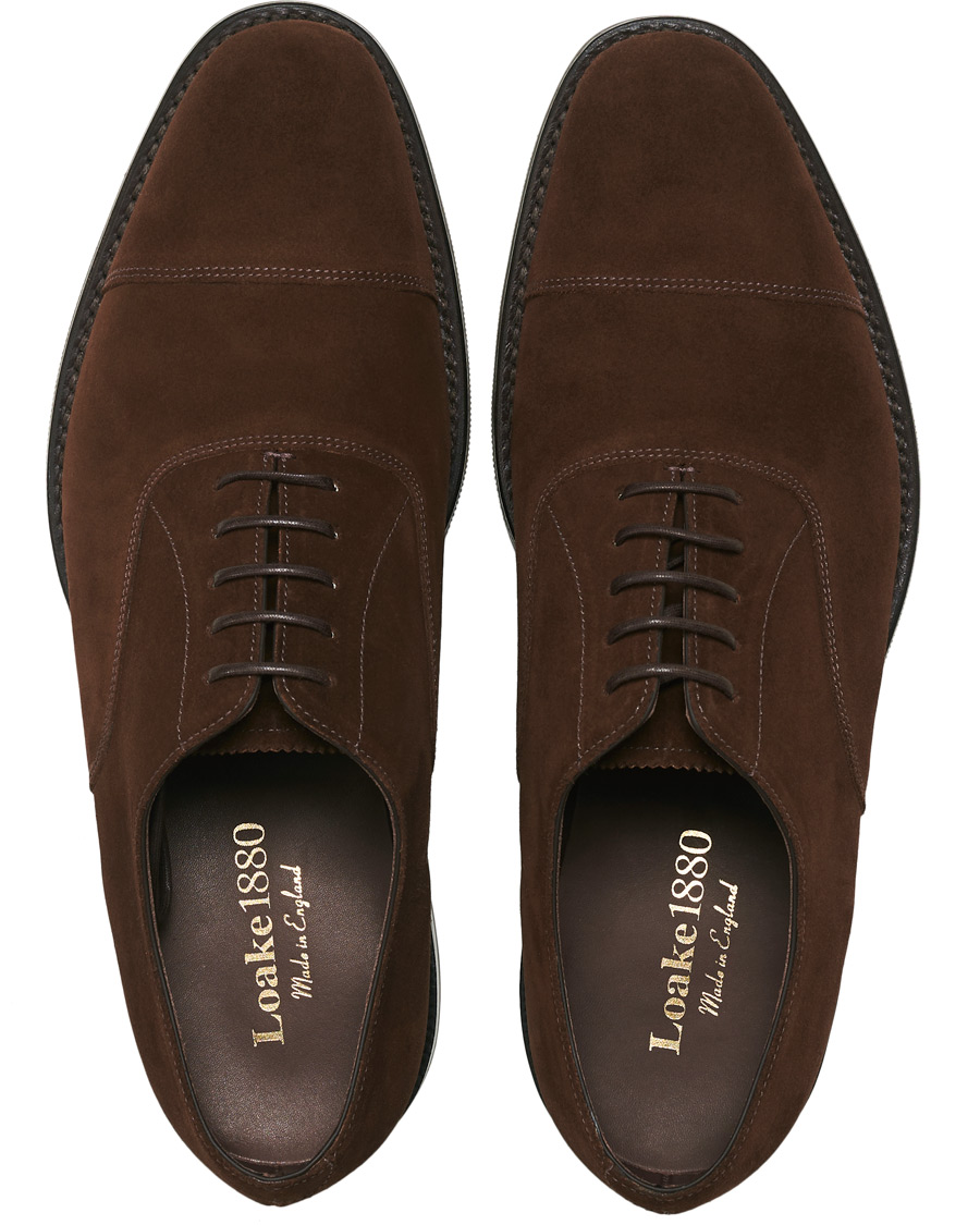 Herr | Loake 1880 Wesley Shadow Sole Dark Snuff Suede | Loake 1880 | Wesley Shadow Sole Dark Snuff Suede