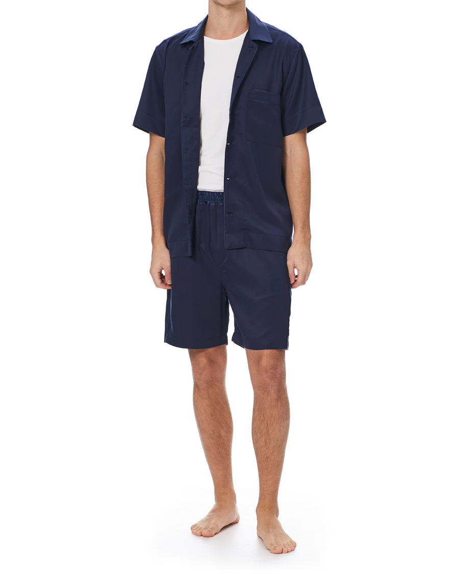 Herr | Pyjamas & Morgonrockar | CDLP | Home Suit Short Sleeve Navy Blue
