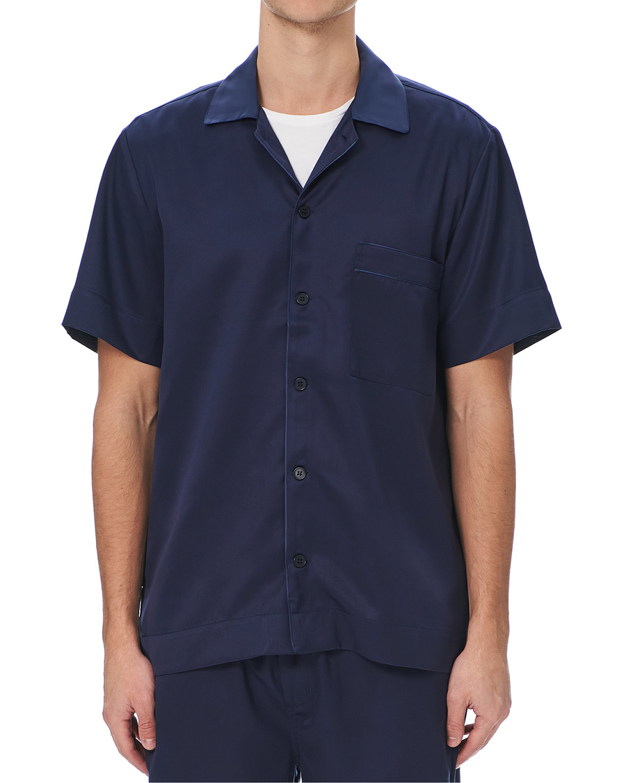 Herr | Pyjamas & Morgonrockar | CDLP | Home Suit Short Sleeve Navy Blue