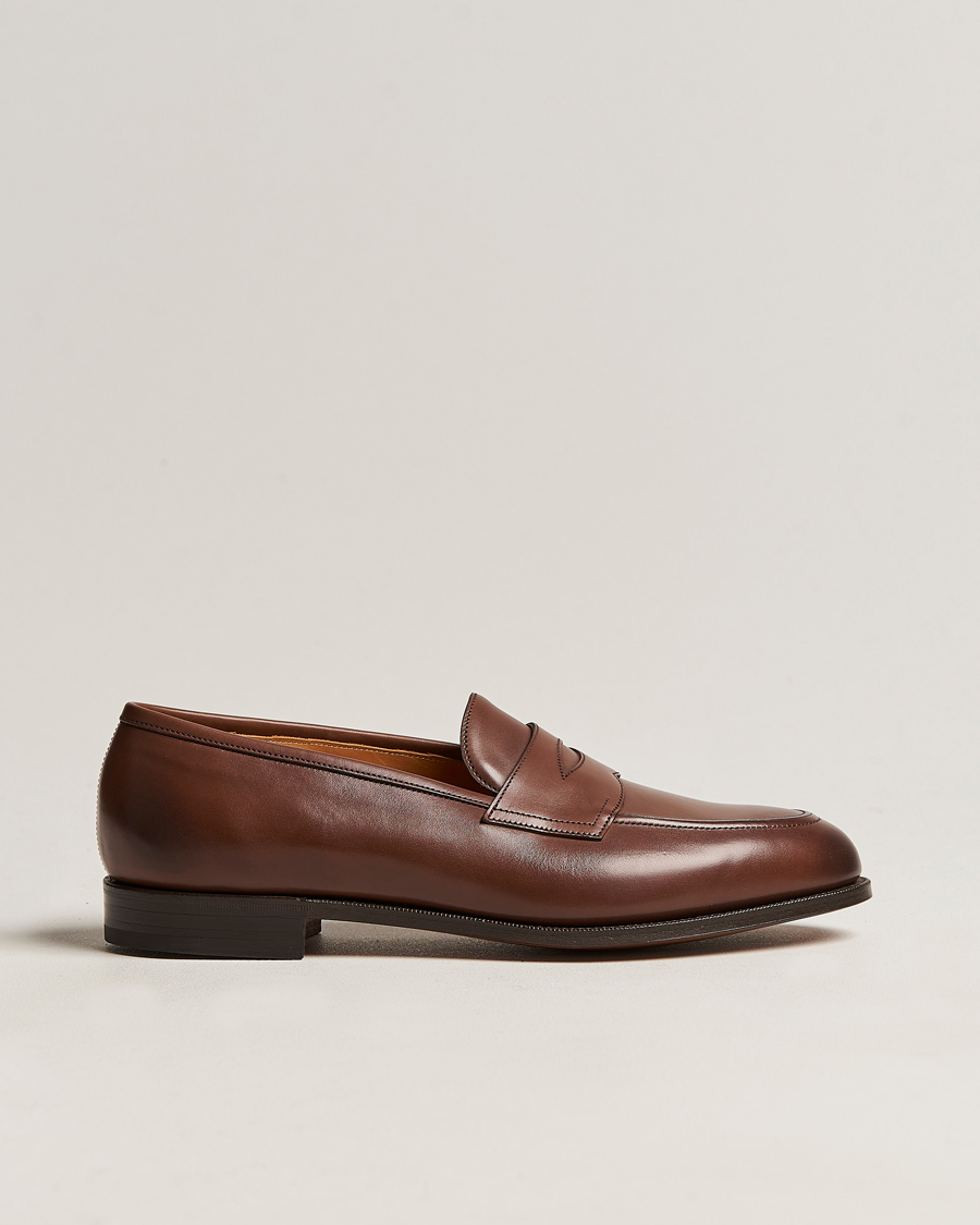 Herr | Loafers | Edward Green | Piccadilly Penny Loafer Dark Oak Antique