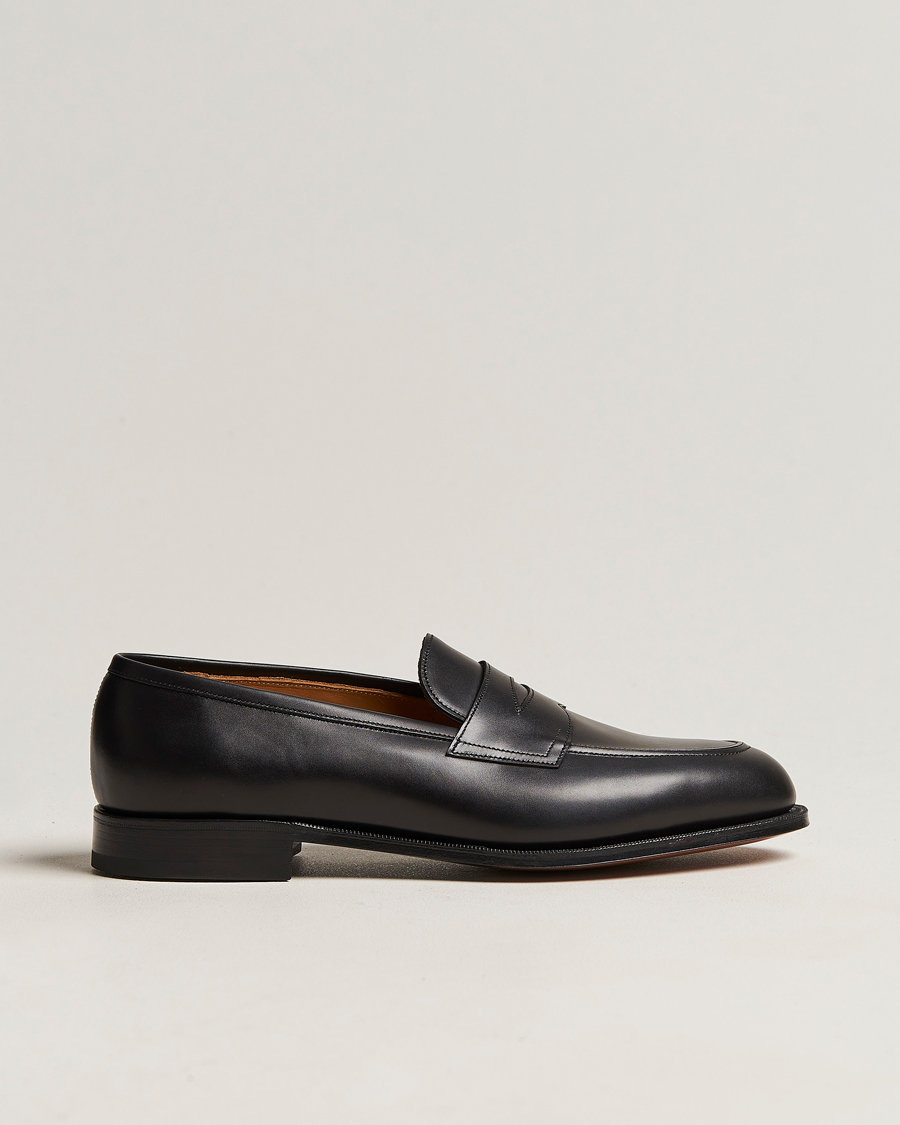 Herr | Edward Green Piccadilly Penny Loafer Black Calf | Edward Green | Piccadilly Penny Loafer Black Calf