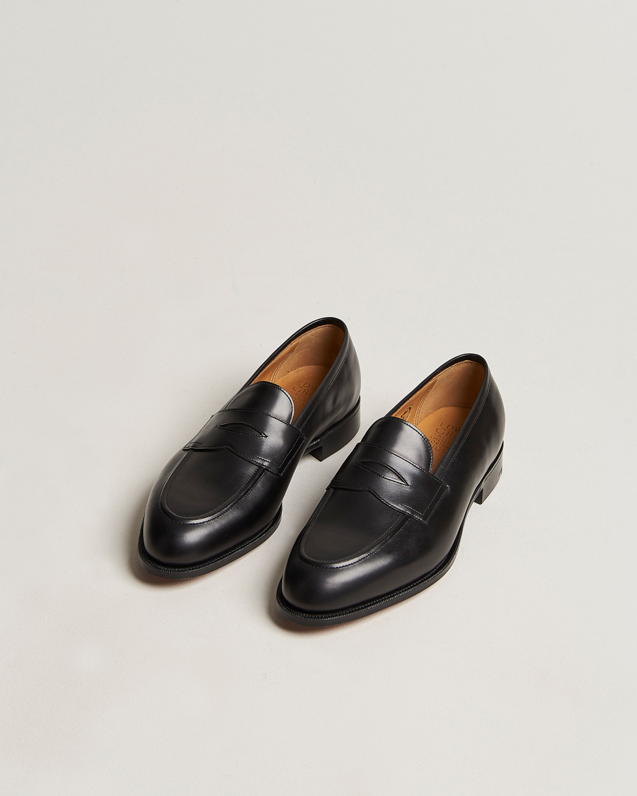 Herr | Edward Green Piccadilly Penny Loafer Black Calf | Edward Green | Piccadilly Penny Loafer Black Calf