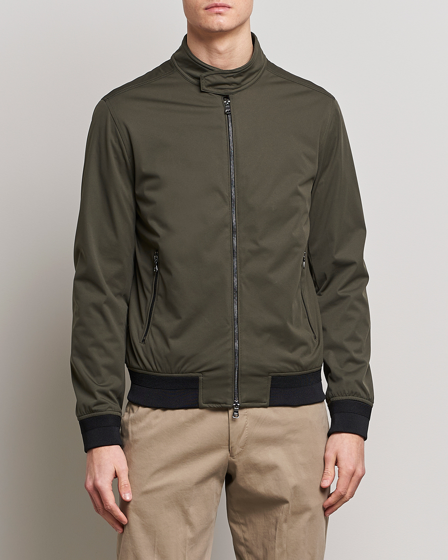 Herr | Dressade jackor | Oscar Jacobson | Harris Harrington Nylon Jacket Green