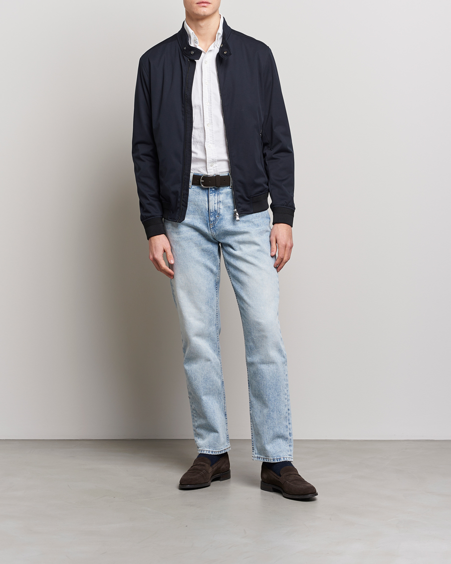 Herr | Jackor | Oscar Jacobson | Harris Harrington Nylon Jacket Navy