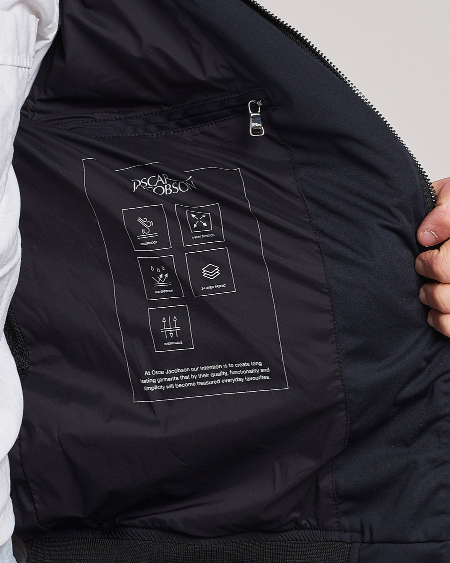Herr | Jackor | Oscar Jacobson | Harris Harrington Nylon Jacket Navy