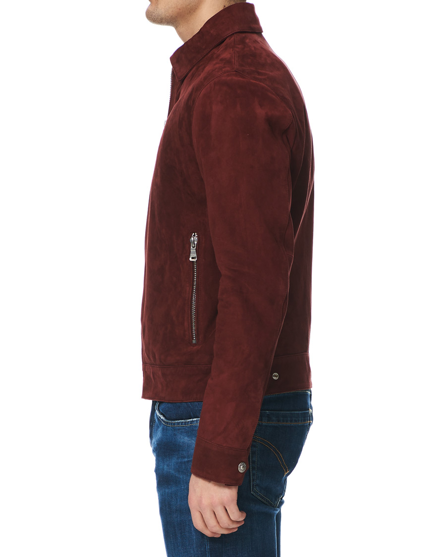 Herr | Jackor | Oscar Jacobson | Logner Suede Jacket Rust Red