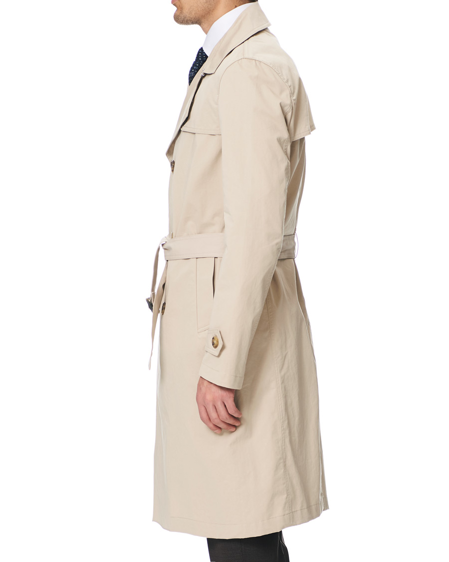 Herr | Jackor | Oscar Jacobson | Reace Double Breasted Trenchcoat Beige