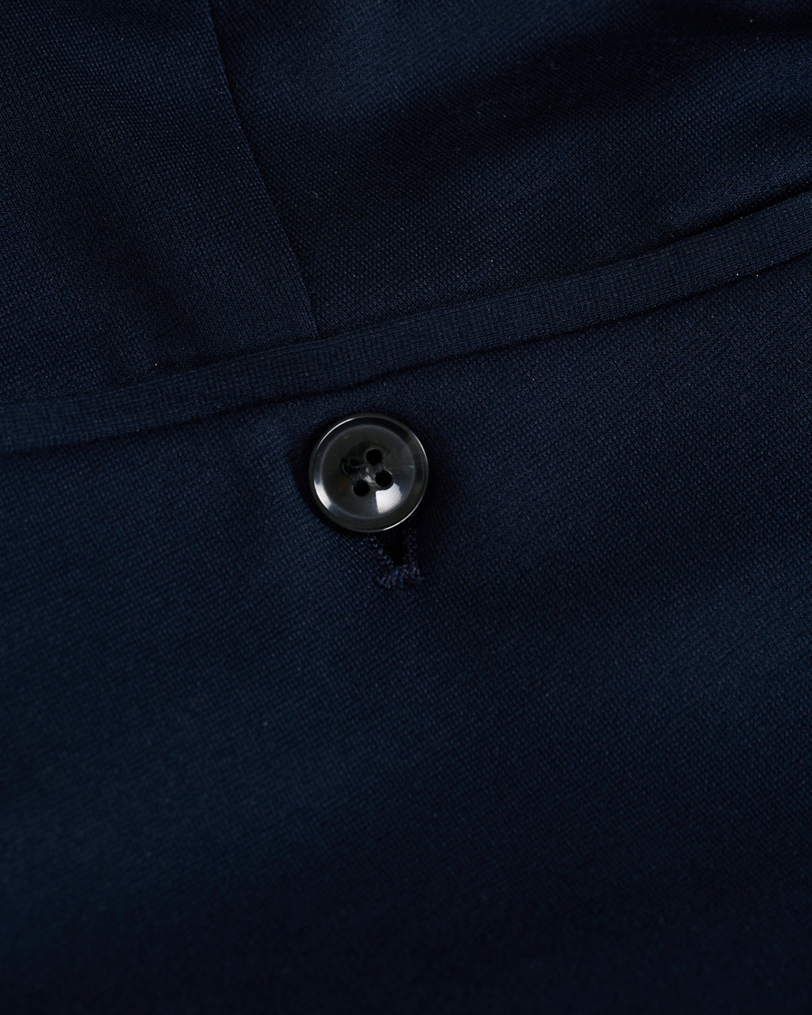 Herr | Byxor | Oscar Jacobson | Neil Jersey Drawstring Trousers Navy